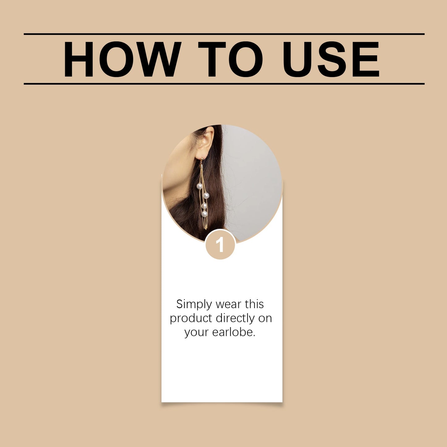 Hoexe Gold Pearl Fringe Earrings