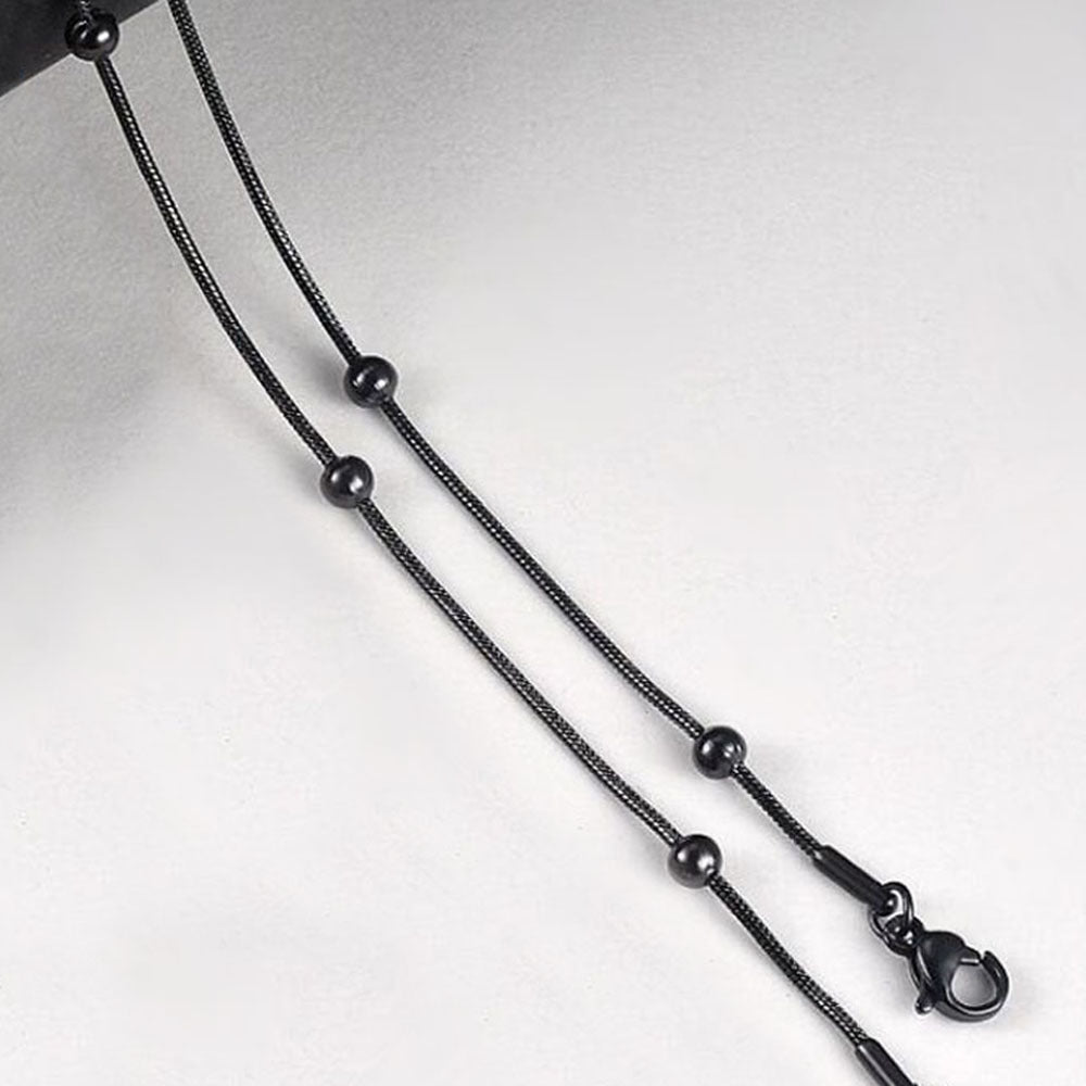 Stainless steel round snake bag necklace