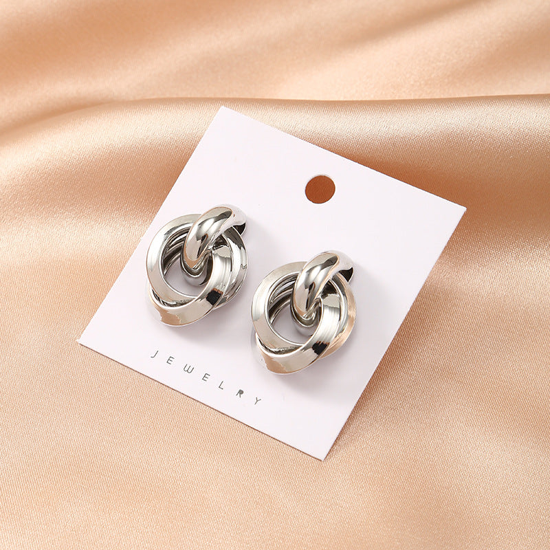 Temperament alloy earrings