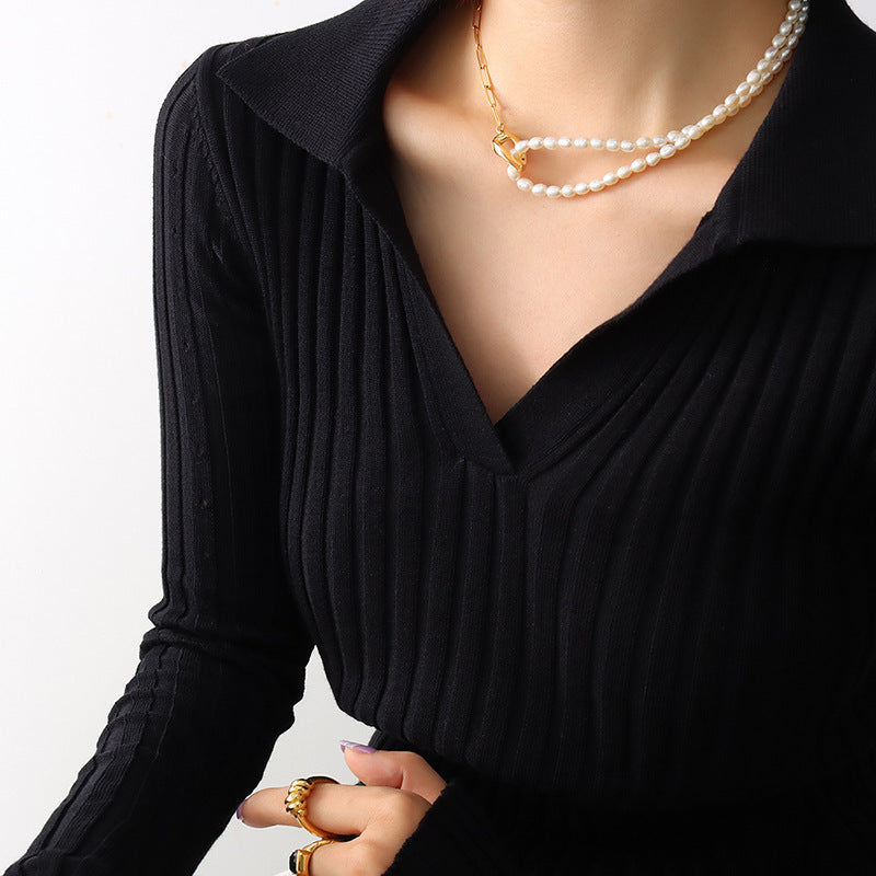 Freshwater pearl necklace