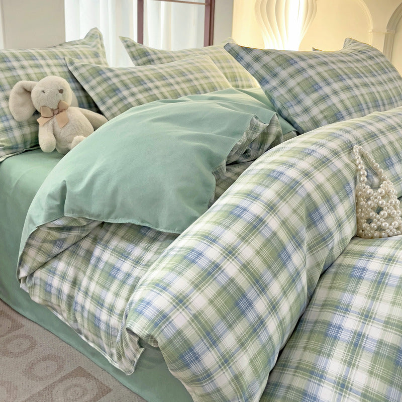 Minimalist Pure Water-Washed Cotton Bedding Set