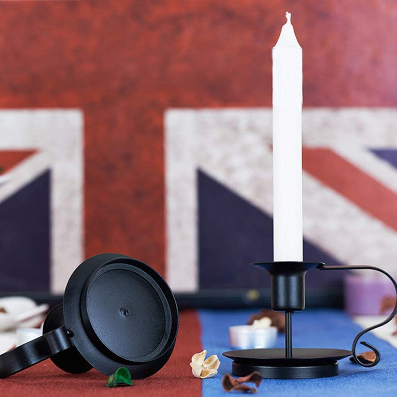 Retro Iron Candlestick Stand