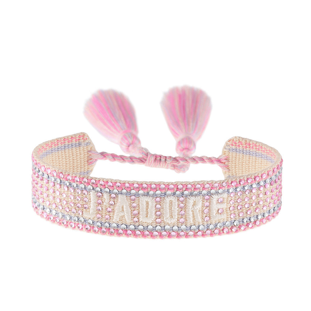 Colorful Diamond Woven DIY Bracelet