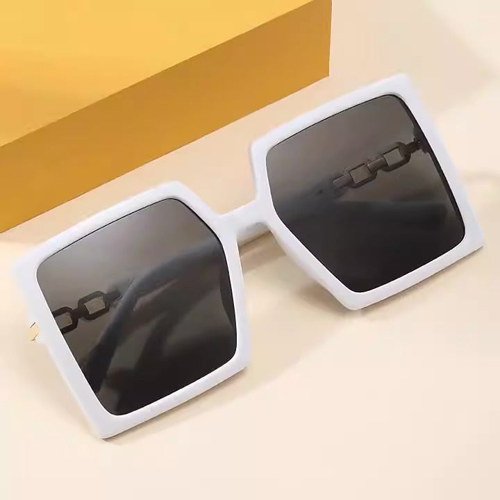 Green gradient square sunglasses