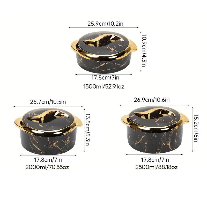 3-Piece Insulated Food Container Set