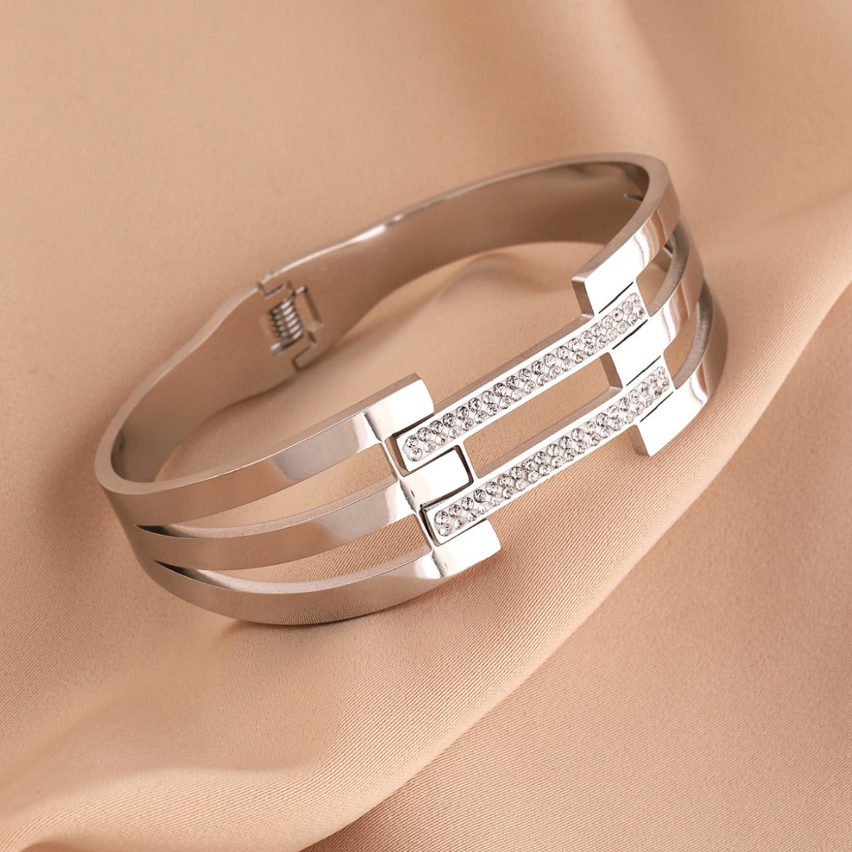 Hollow Stainless Steel Bracelet