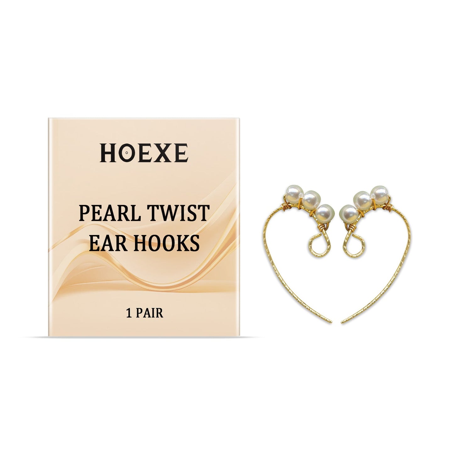 Hoexe Pearl Twist Ear Hook All-In-One Ear clip