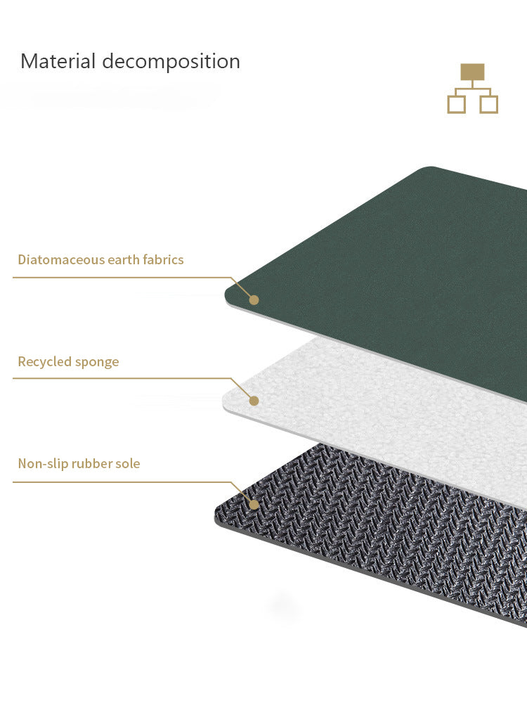 Diatom Anti-slip Bathroom Mat