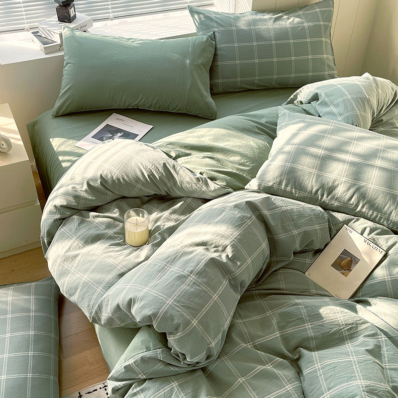 Cotton Dyed Washed Cotton Bedding Set