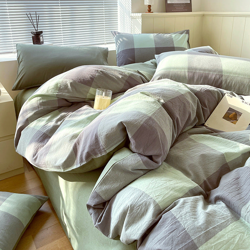 Cotton Dyed Washed Cotton Bedding Set