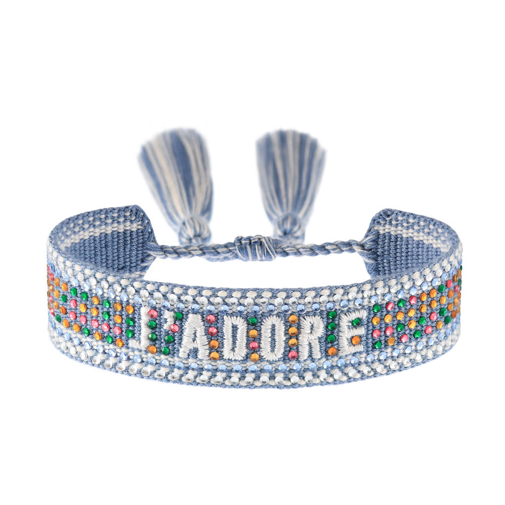 Colorful Diamond Woven DIY Bracelet