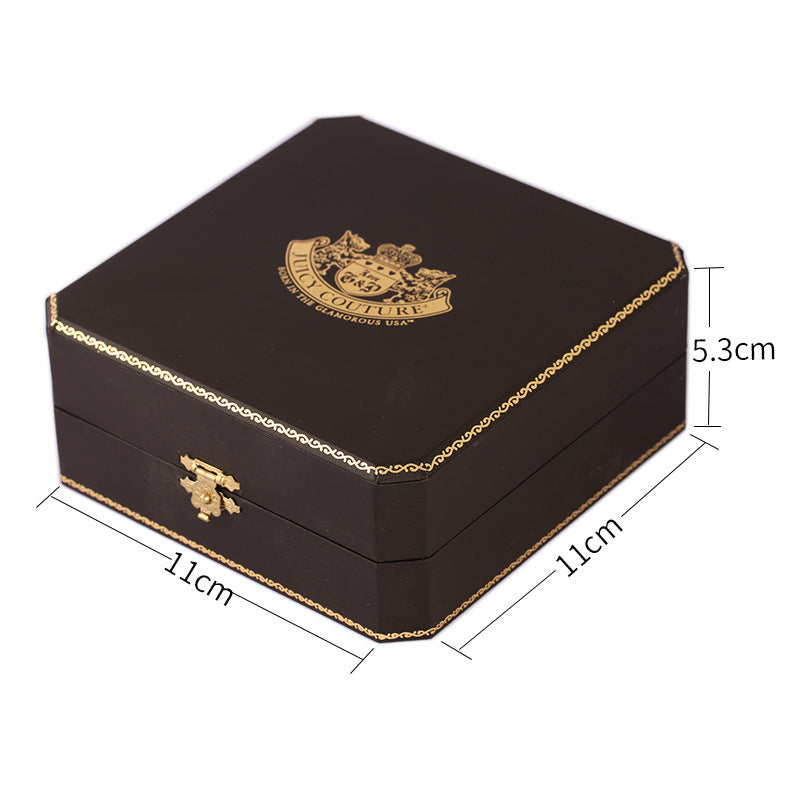 Enamel glazed diamond studded metal letters pendant necklace