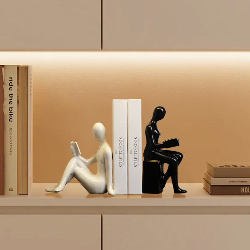 Modern bookends character ornaments