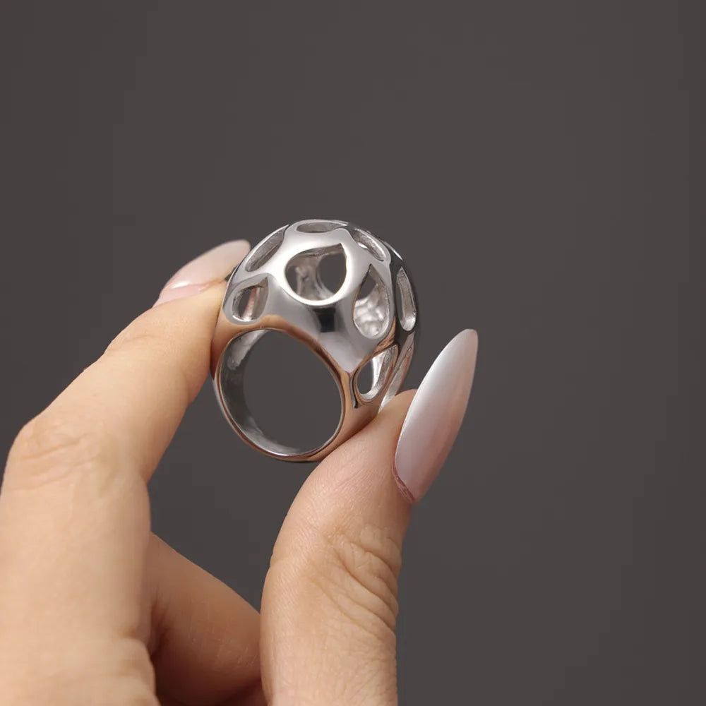 Large aperture hollow heavy-duty stainless steel ring