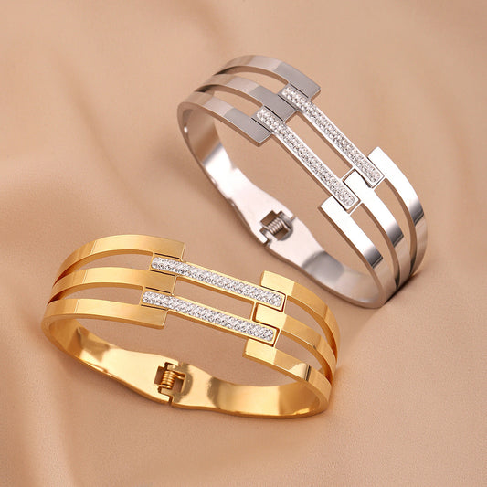 Hollow Stainless Steel Bracelet