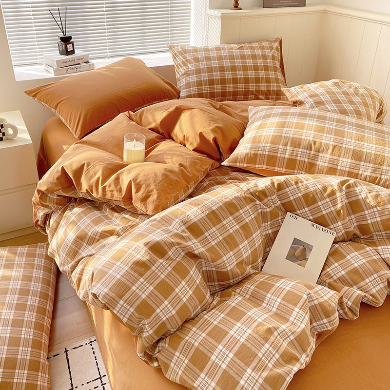 Cotton Dyed Washed Cotton Bedding Set