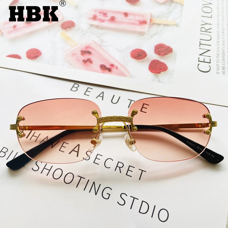 Rimless Retro Frameless Sunglasses