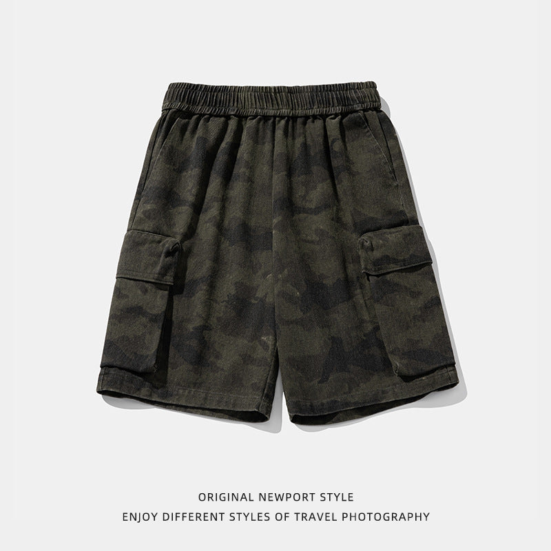 Camouflage cargo shorts
