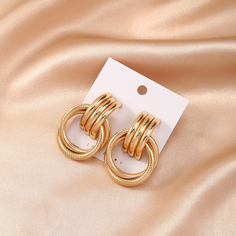 Temperament alloy earrings