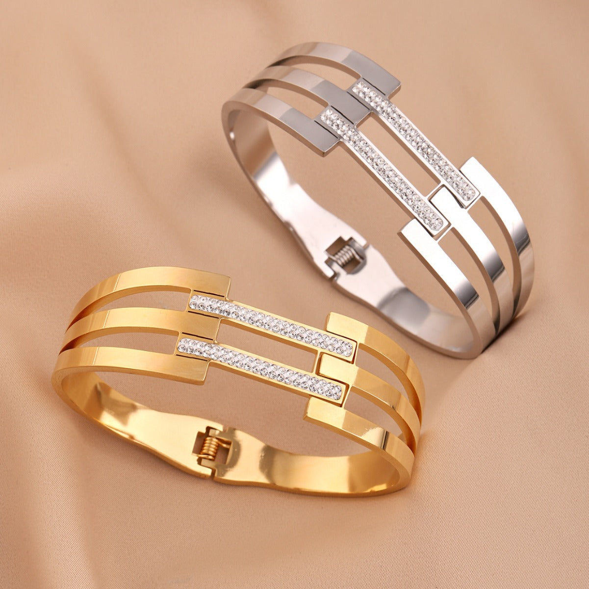 Hollow Stainless Steel Bracelet