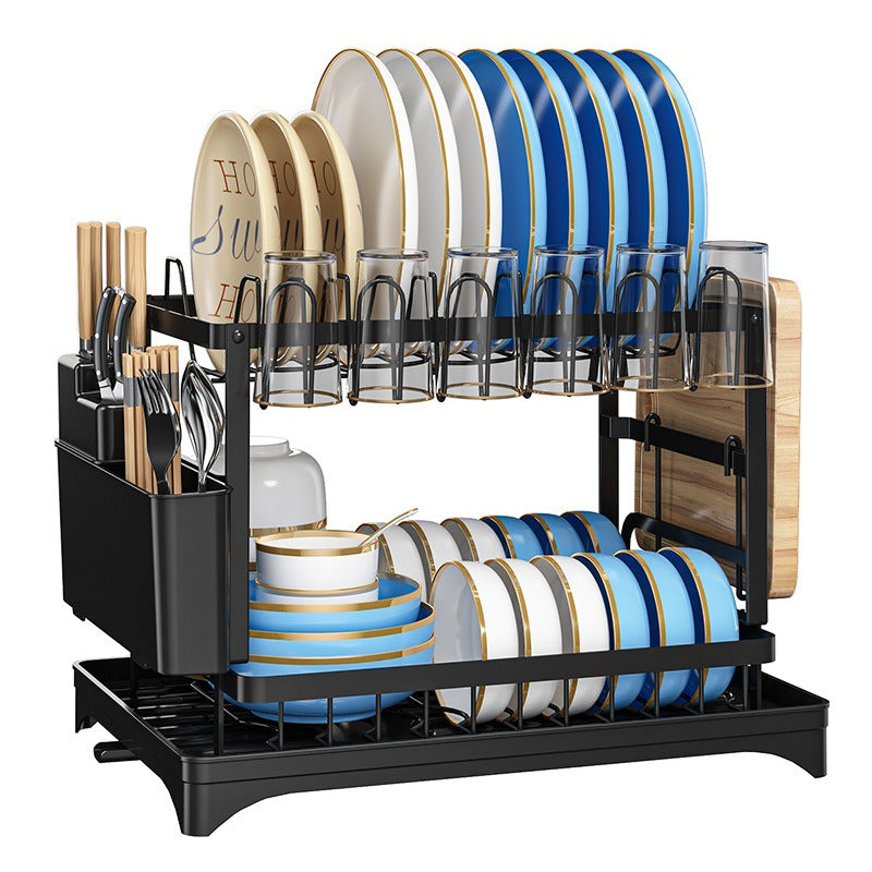 Kitchen drainage dish rack