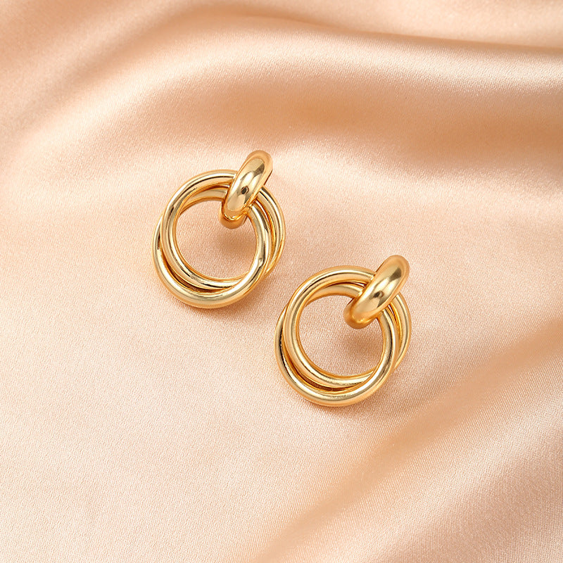 Temperament alloy earrings