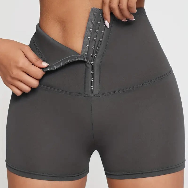 High-Waisted Fitness Leggings with Zipper Closure