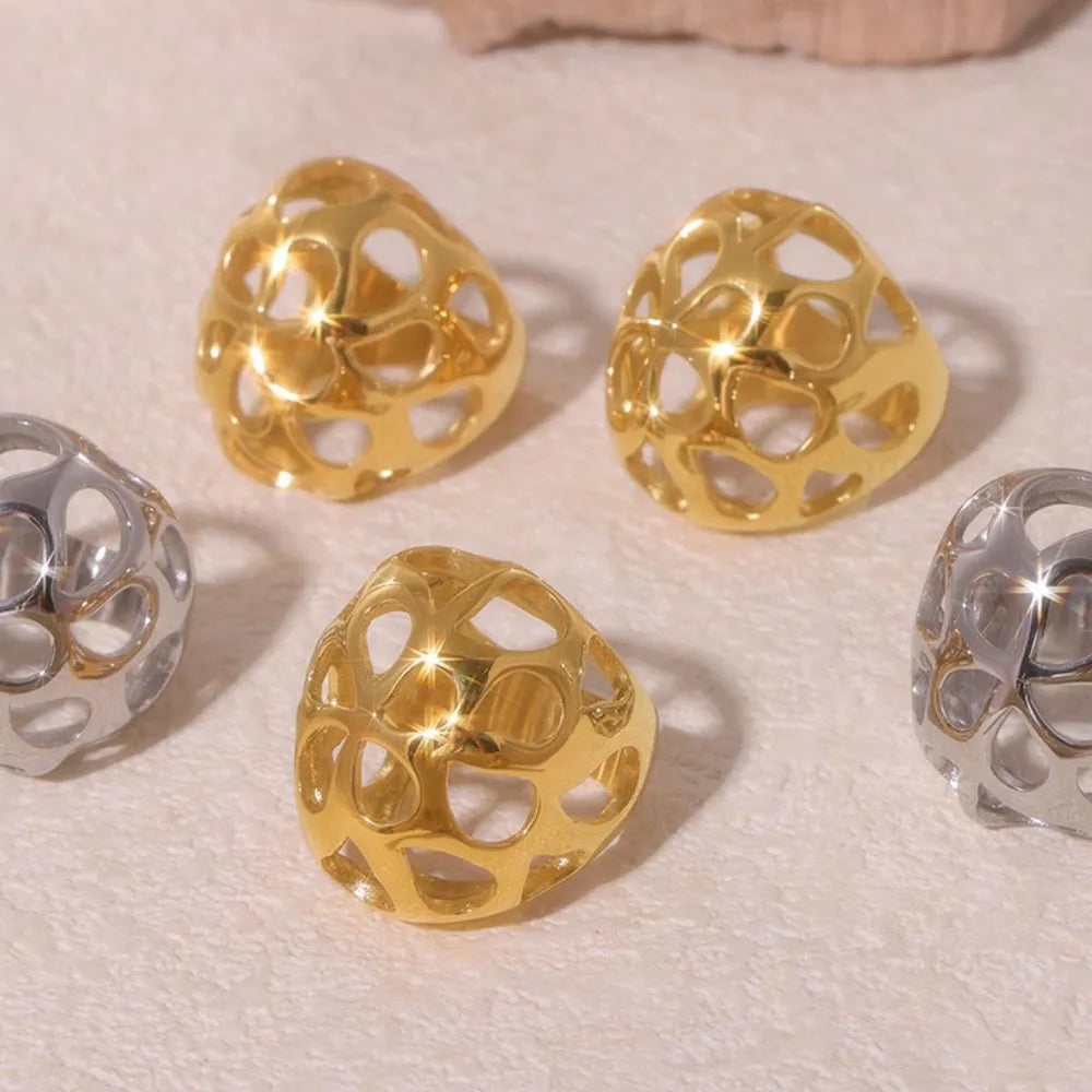 Large aperture hollow heavy-duty stainless steel ring