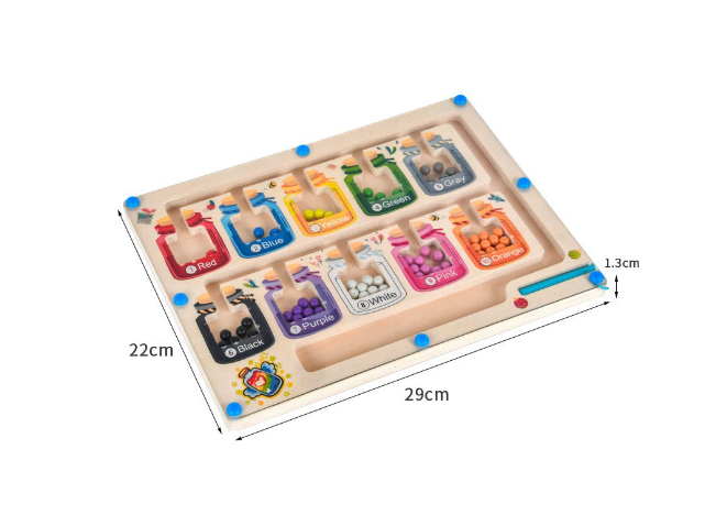 Wooden Magnetic Pen Counting Board