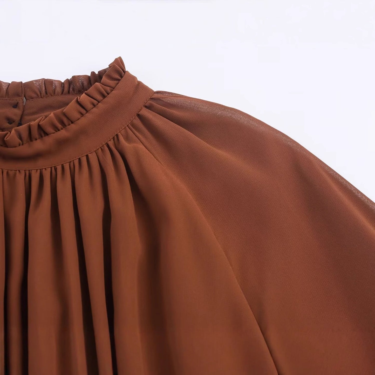 Long sleeved lace up dress