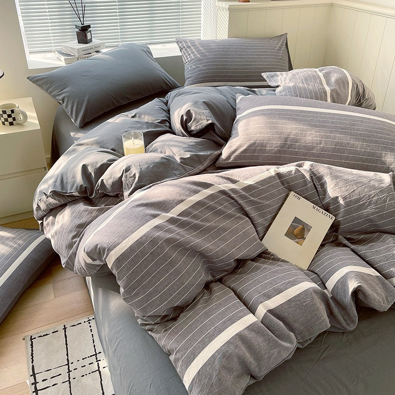 Cotton Dyed Washed Cotton Bedding Set