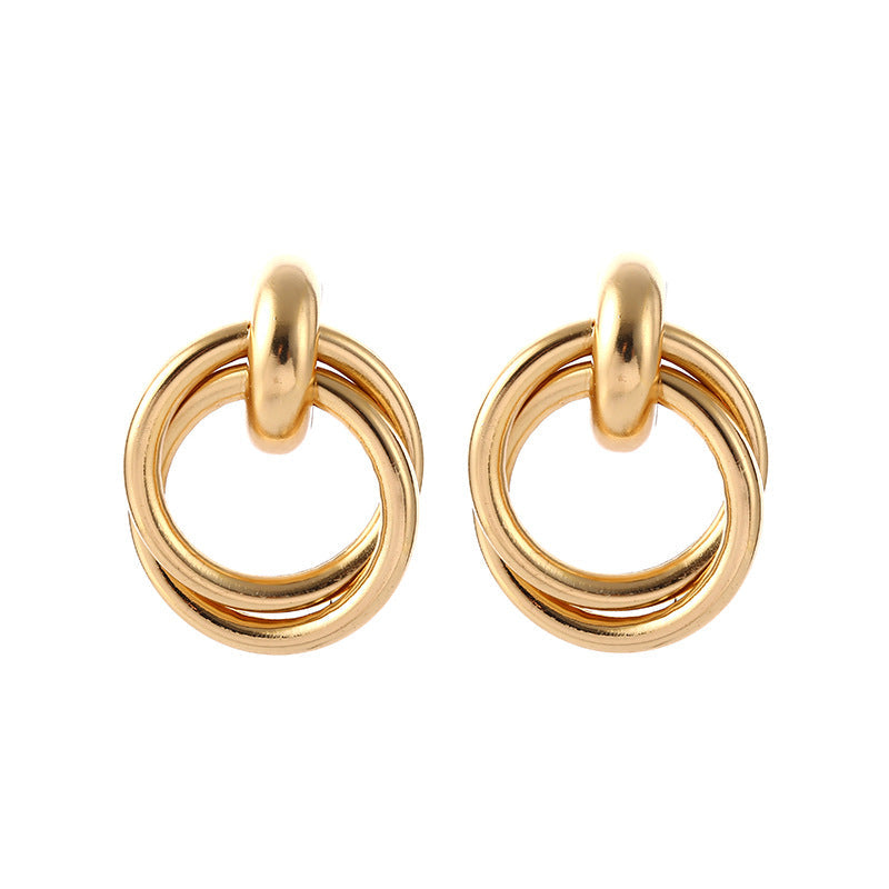 Temperament alloy earrings