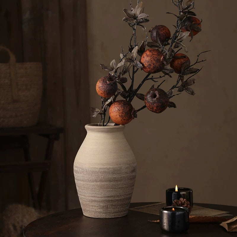 Vintage rough pottery vase