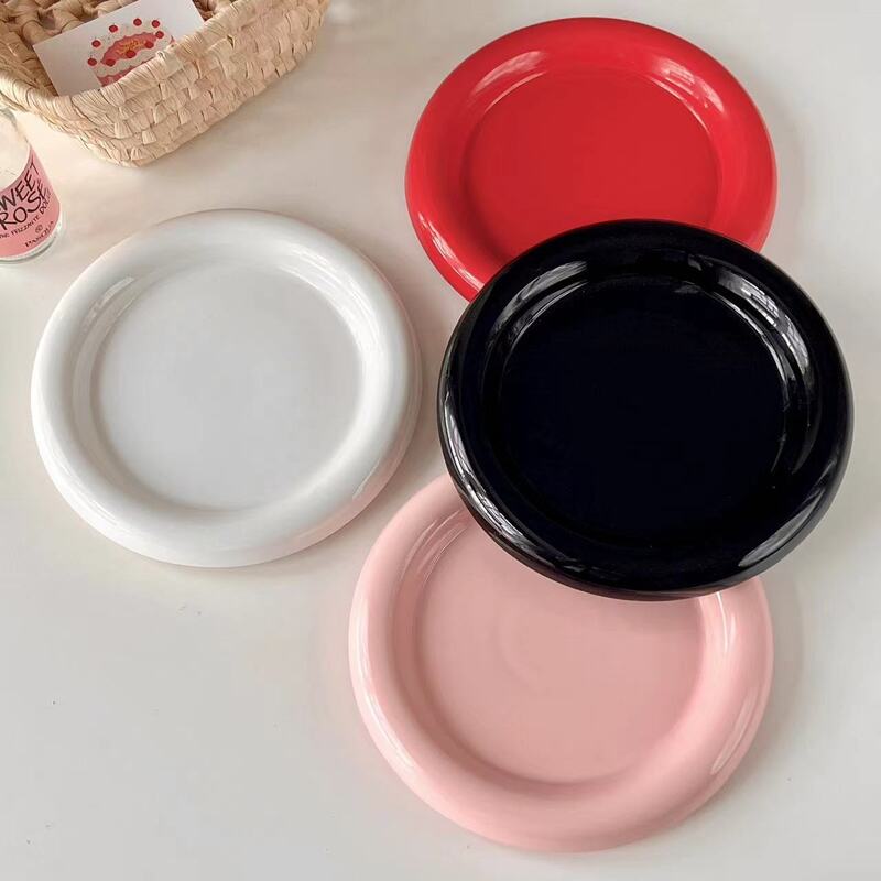 Round Ceramic Food Plate