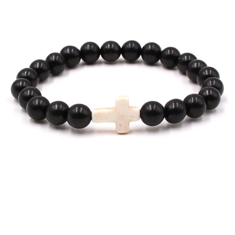 Bead jewelry cross bracelet