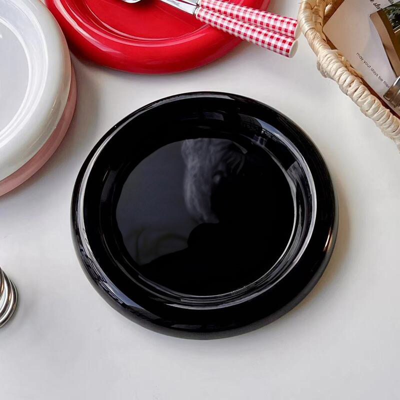 Round Ceramic Food Plate