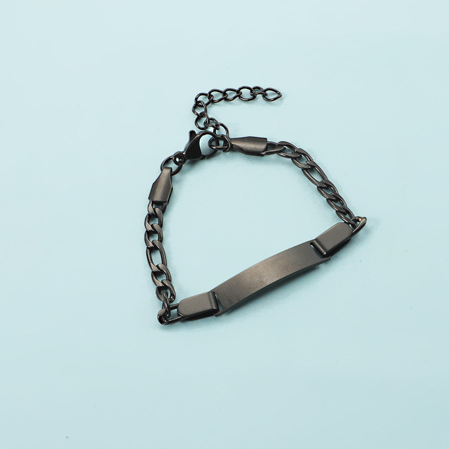 Stainless Steel Engravable Children's Bracelet