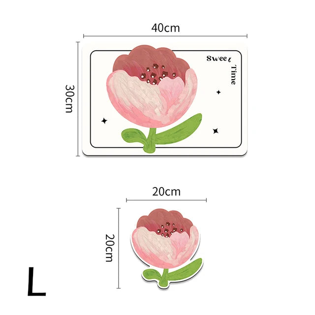 2pcs/set Nappa Leather Waterproof Oil-proof Table Mat