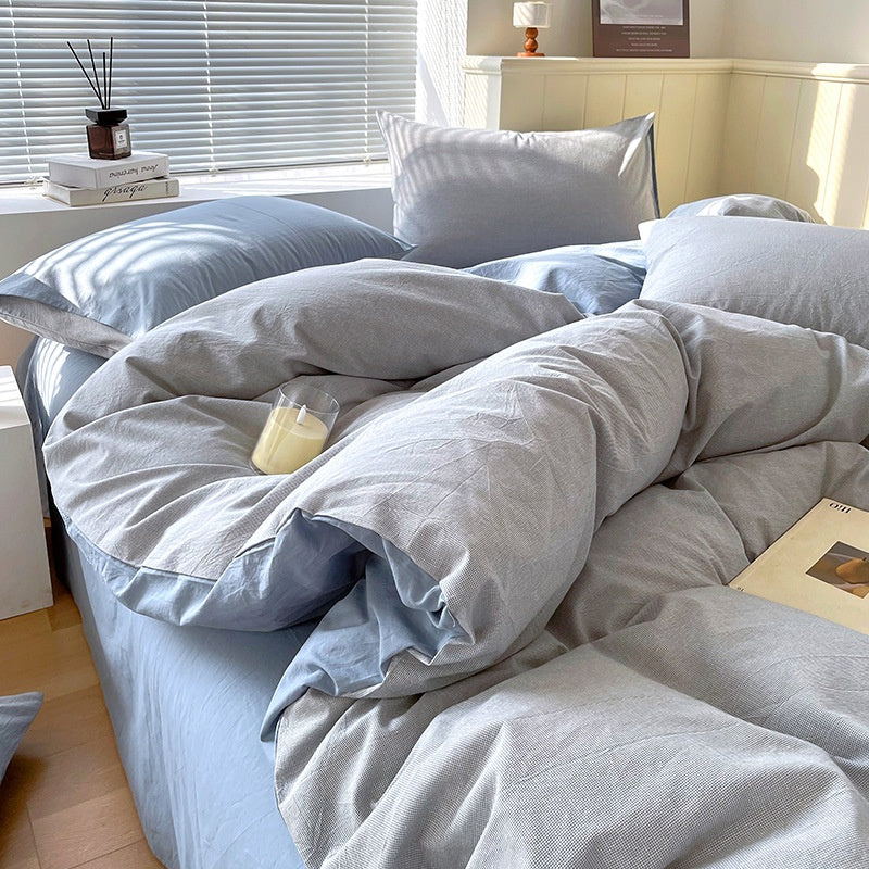 Cotton Dyed Washed Cotton Bedding Set