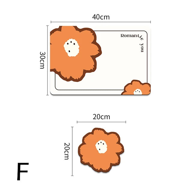 2pcs/set Nappa Leather Waterproof Oil-proof Table Mat