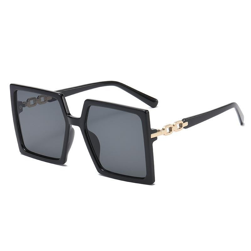 Green gradient square sunglasses