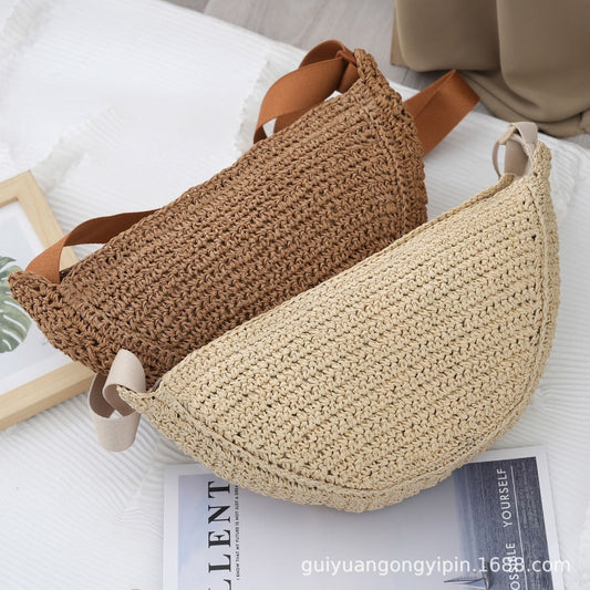 Woven Dumpling Bag