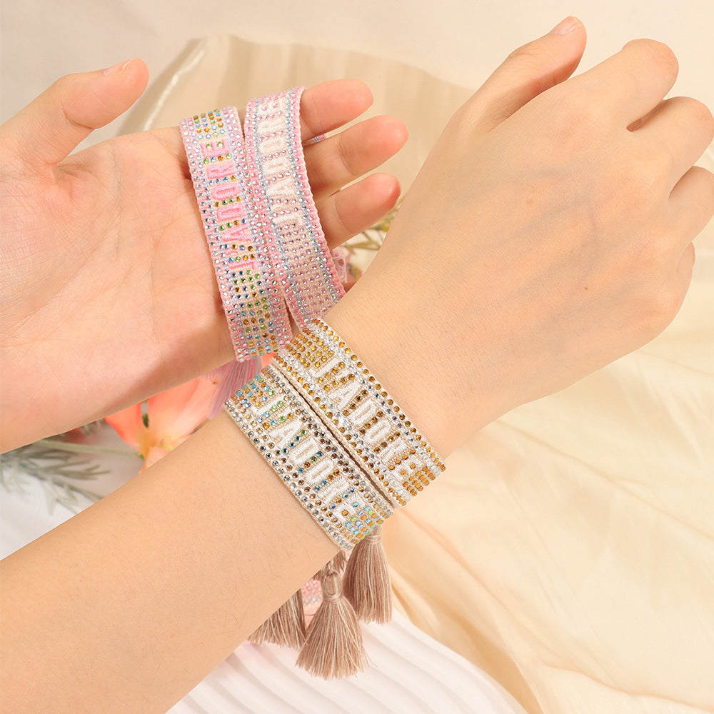 Colorful Diamond Woven DIY Bracelet