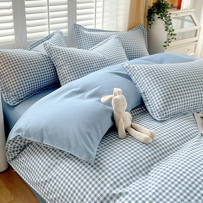 Minimalist Pure Water-Washed Cotton Bedding Set