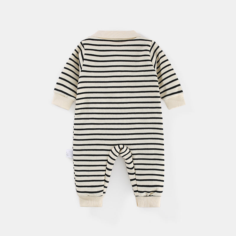 Striped Bear Newborn Onesie