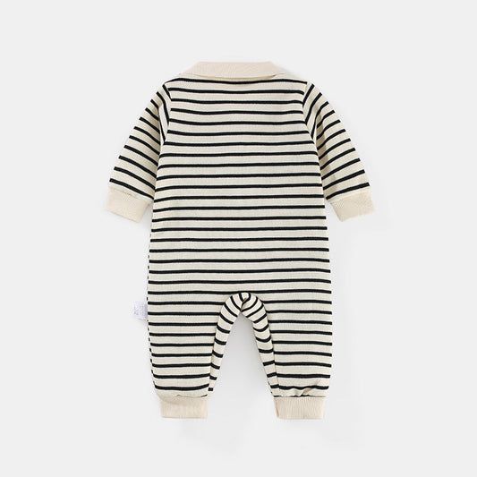 Striped Bear Newborn Onesie