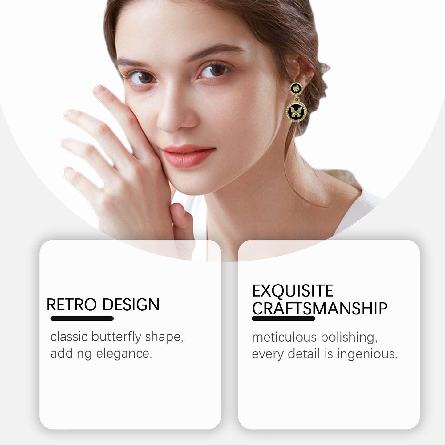 Hoexe Vintage Butterfly Earrings