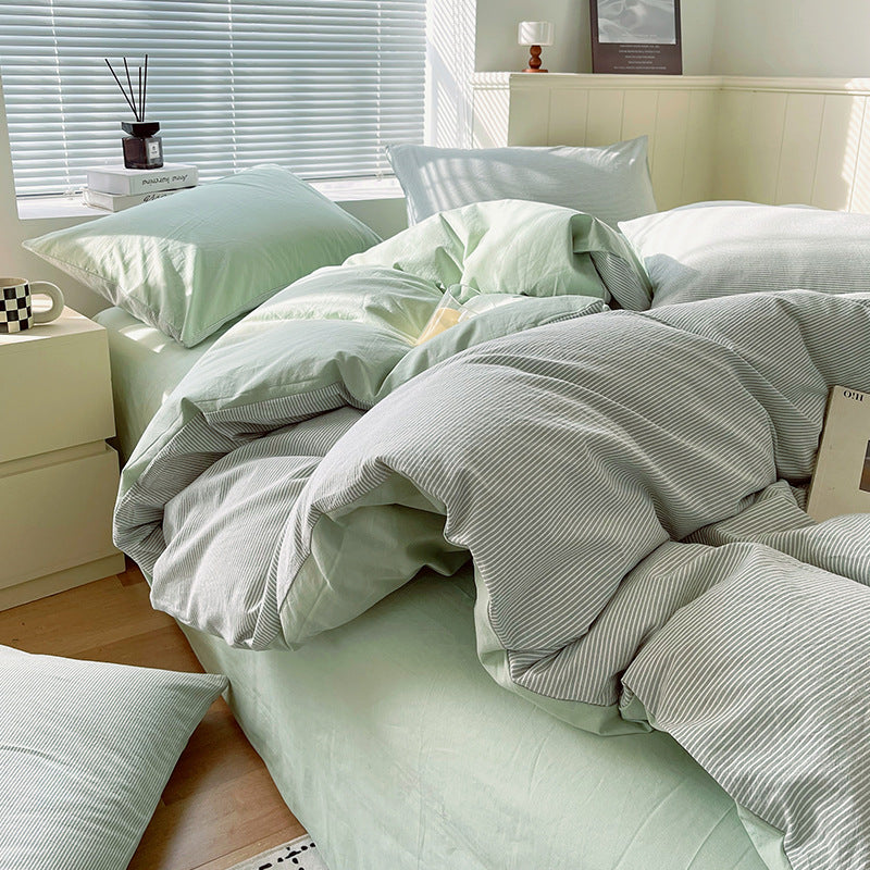 Cotton Dyed Washed Cotton Bedding Set