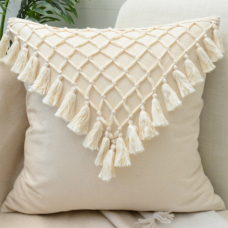 Tassels Cushion Cover