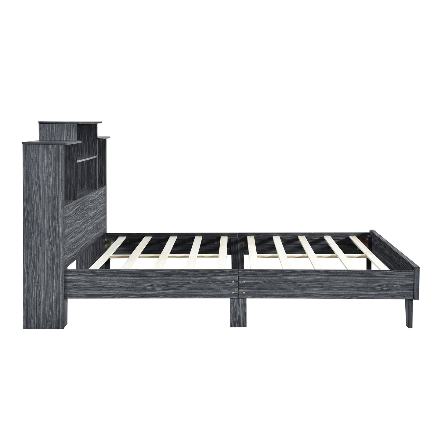 Queen Size Storage Platform Bed Frame
